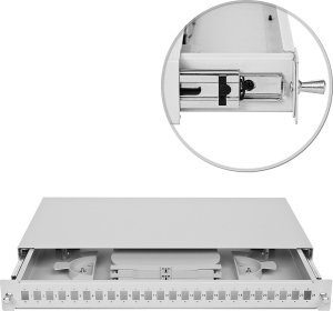 RACK Systems Przełącznica światłowodowa 19" 1U 24xSC simplex 1