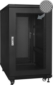 RACK Systems SQ6115DPII/B - szafa Rack 19'' szybkiego montażu - 600x1000x15U 1