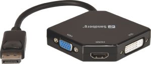 Adapter AV Sandberg DisplayPort - HDMI - D-Sub (VGA) - DVI czarny (509-11) 1
