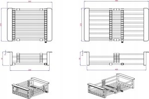 Zlewozmywak QUADRON LUKE 100 zlewozmywak stalowy black metal (50x45x20) z syfonem 1-komorowy b/o + bateria z elastyczną wylewką black metal 7