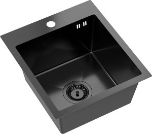 Zlewozmywak Luke 90 Czarny metal 2