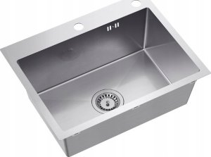 Zlewozmywak QUADRON LUKE 110 WORKSTATION zlewozmywak stalowy (58x45x20) z syfonem 1-komorowy b/o + Qmata + Wkładka + Dozownik + Deska + bateria z elastyczną wylew 5