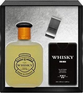 SET EVAFLOR Whisky Black EDT spray 100ml + EDT spray 20ml EDT + CLIP 1