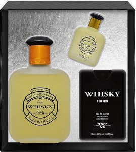 SET EVAFLOR Whisky Men EDT spray 100ml + EDT spray 20ml +  EDT spray 7,5ml 1