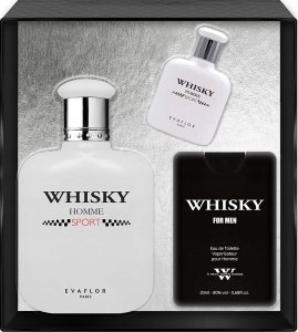 SET EVAFLOR Whisky Homme Sport EDT spray 100ml + EDT spray 10ml + EDT spray 20ml 1