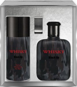 SET EVAFLOR Whisky Black Op EDT spray 100ml + EDT spray 20ml EDT + CLIP 1