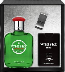 SET EVAFLOR Whisky Orgin EDT spray 100ml + EDT spray 20ml EDT + CLIP 2