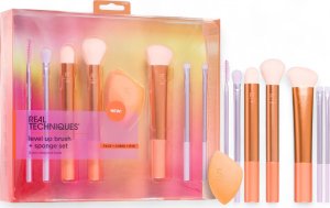 REAL TECHNIQUES_SET Level Up Brush and Sponge zestaw pędzli do makijażu 7szt. + gąbka do makijażu 2