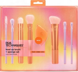 REAL TECHNIQUES_SET Level Up Brush and Sponge zestaw pędzli do makijażu 7szt. + gąbka do makijażu 8