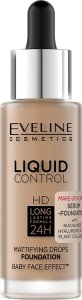 EVELINE_Liquid Control HD podkład do twarzy z dropperem 060 Sunny Beige 32ml 1