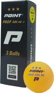 Piłeczki do ping ponga Point Prof ABS40 *** 3 szt. pomarańczowe 1