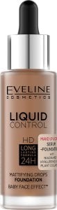 EVELINE_Liquid Control HD podkład do twarzy z dropperem 065 Toffee 32ml 1