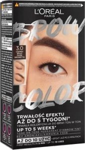 L'OREAL_Brow Color zestaw do koloryzacji brwi 3.0 Dark Brunette 1