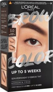 L'OREAL_Brow Color zestaw do koloryzacji brwi 3.0 Dark Brunette 2