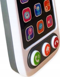 Edukacyjny Telefon  Czarny dla Dzieci Zabawka RozwijajÄca 12+ miesiÄcy 3