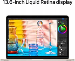 Laptop Apple Apple MacBook Air - M2 (8/10) | 13,6" | 16GB | 256GB | Mac OS | Księżycowa Poświata 6