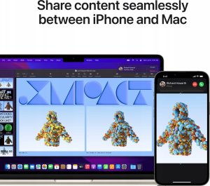 Laptop Apple Apple MacBook Air - M2 (8/10) | 13,6" | 16GB | 256GB | Mac OS | Księżycowa Poświata 9