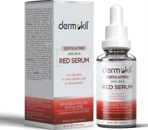 DERMOKIL_Exfoliating Aha+Bha Niacinamide Red Serum peeling do twarzy 30ml 1