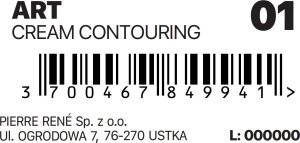 PIERRE RENE_Cream Contouring paleta do modelowania rysów twarzy 01 Lavandin 12g 5