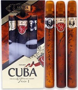 SET CUBA ORIGINAL Trio I Vip Men EDT spray 35ml + Royal EDT spray 35ml + Gold EDT spray 35ml 1