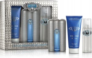 SET CUBA ORIGINAL Prestige Platinum EDT spray 90ml + SHOWER GEL 200ml + AS Lotion 100ml 1