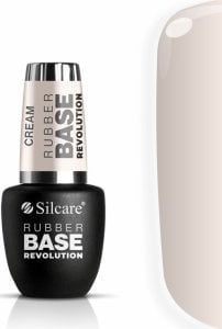 SILCARE_Rubber Base Revolution kauczukowa baza do paznokci Cream 9ml 1