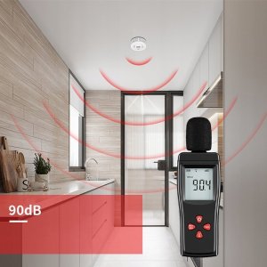 Czujnik gazu tlenku węgla i dymu 2w1 2