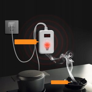 czujnik detektor gazu ziemnego metanu i co tlenku węgla czadu, alarm 85 db 14