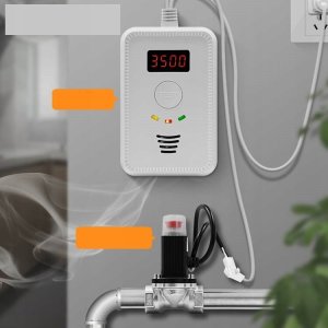 czujnik detektor gazu ziemnego metanu i co tlenku węgla czadu, alarm 85 db 15