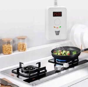 czujnik detektor gazu ziemnego metanu i co tlenku węgla czadu, alarm 85 db 3