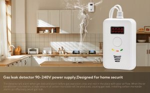 czujnik detektor gazu ziemnego metanu i co tlenku węgla czadu, alarm 85 db 7