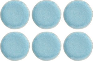 Sagaform ROSE&TULIPANI CONCERTO FUSE AZZURRO Zestaw 6 talerzy do sałatek 22 cm 1