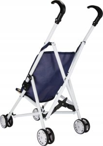 Euro Trade Wózek dla lalek parasolka metalowy granatowy Mega Creative 536565 2