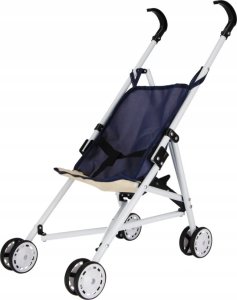 Euro Trade Wózek dla lalek parasolka metalowy granatowy Mega Creative 536565 4