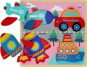 Euro Trade BAM BAM Układanka drewniana Pojazdy 541642 3