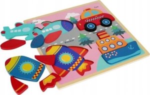 Euro Trade BAM BAM Układanka drewniana Pojazdy 541642 4