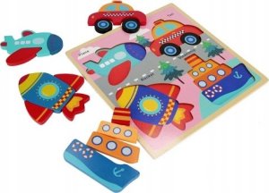 Euro Trade BAM BAM Układanka drewniana Pojazdy 541642 5