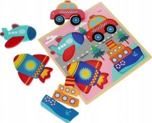 Euro Trade BAM BAM Układanka drewniana Pojazdy 541642 7