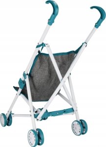 Euro Trade Wózek dla lalek parasolka metalowy szary Mega Creative 536566 2