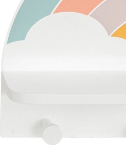 Atmosphera Wieszak do pokoju dziecięcego RAINBOW z półeczką 3