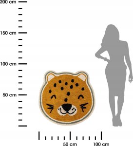 Atmosphera Dywan dziecięcy LEOPARD, Ø 90 cm 3