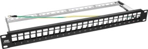 RACK Systems PPK24-1U-B - patch panel FTP 19" - 24-porty keystone 1