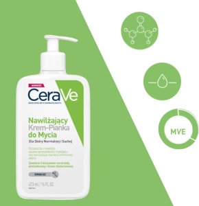 CERAVE_Nawilżający krem-pianka do mycia dla skóry normalnej i suchej 473ml 2