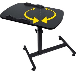 NN D2 regulowany stolik przyłóżkowy na kółkach pod laptop 6