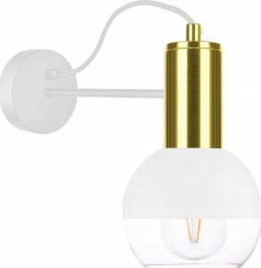 Kinkiet Keter Lighting Kinkiet 1xE27 ARNE WHITE/GOLD 1