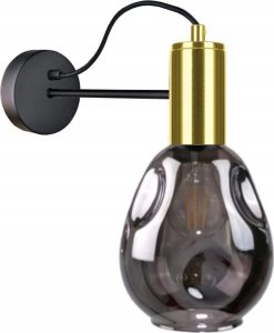 Kinkiet Keter Lighting Kinkiet 1xE27 KARI BLACK/GOLD 1