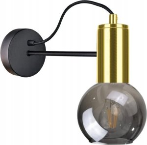 Kinkiet Keter Lighting Kinkiet 1xE27 LIV BLACK/GOLD 1