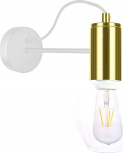 Kinkiet Keter Lighting Kinkiet 1xE27 MAYA WHITE/GOLD 1