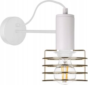 Kinkiet Keter Lighting Kinkiet 1xE27 RUNE WHITE/GOLD 1