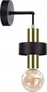 Kinkiet Keter Lighting Kinkiet 1xE27 UNICA BLACK/GOLD 1